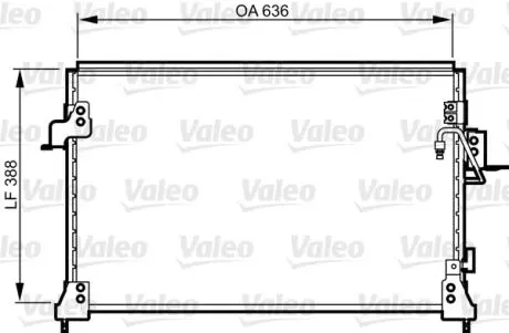 Радіатор кондиціонера Valeo 818025
