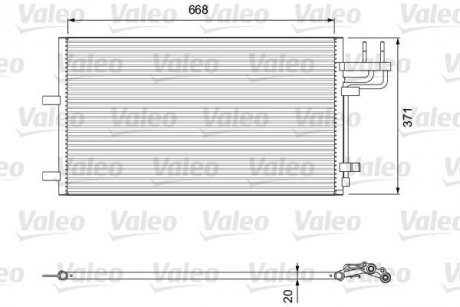 Радиатор кондиционера Ford Focus 03-12 Valeo 818046 (фото 1)