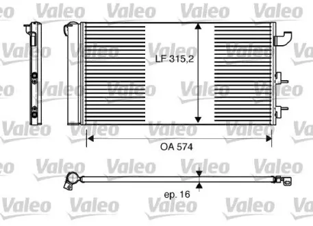 Конденсатор кондиционера Valeo 818162