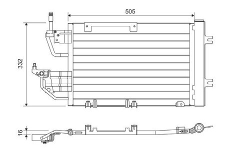 Радіатор кондиціонера Valeo 818168