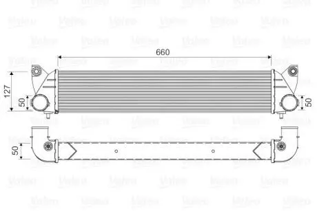 Інтеркулер SUZUKI SX4 1.9D/2.0D 06.06- Valeo 818348