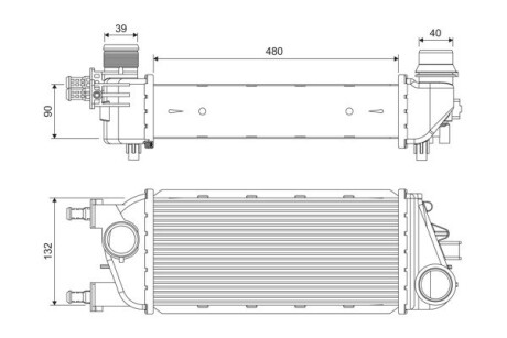 Інтеркулер Valeo 818388