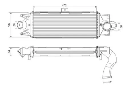 Інтеркулер IVECO DAILY IV F1CE0481F-F1CE3481C 05.06-08.11 Valeo 818390