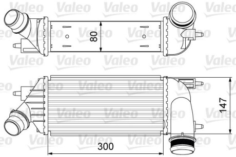 Радіатор інтеркулера Citroen Jumpy/Peugeot Expert 2.0HDi 06- Valeo 818583