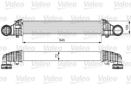 Радиатор наддува Valeo 818606