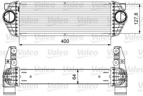 Радиатор интеркулера Ford Transit 1.8 TDCi/DI 02-13 Valeo 818607