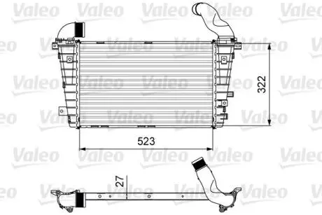 Інтеркулер OPEL ZAFIRA B, ZAFIRA B/MINIVAN 1.7D/1.9D 07.05-04.15 Valeo 818615