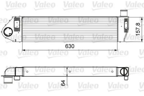 Радиатор наддува Valeo 818621