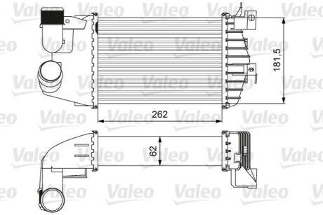 Радиатор наддува Valeo 818627