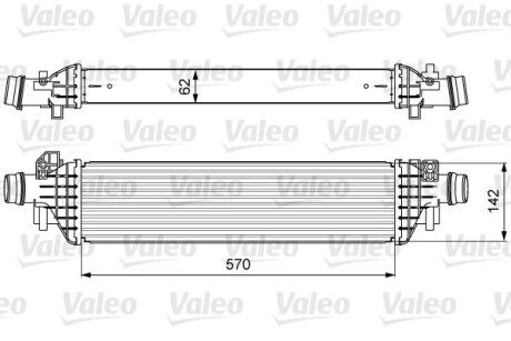 Радиатор наддува Valeo 818628