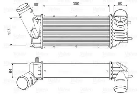 Інтеркулер CITROEN XSARA, PEUGEOT 307 2.0D 08.00-12.09 Valeo 818648