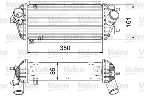Інтеркулер HYUNDAI I40 I, I40 I CW, KIA OPTIMA 1.7D 07.11-05.19 Valeo 818665