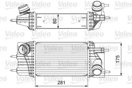 Інтеркулер NISSAN JUKE, NV200, NV200 / EVALIA, PULSAR 1.5D 02.10- Valeo 818666