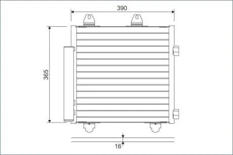 Радіатори кондиціонера C1, 14- Valeo 822577