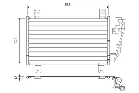Радіатор кондиціонера Valeo 822589