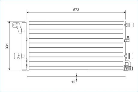 Радіатори кондиціонера Audi A4 15-/ A5 16-/A6 18-/ A7 18- Valeo 822596