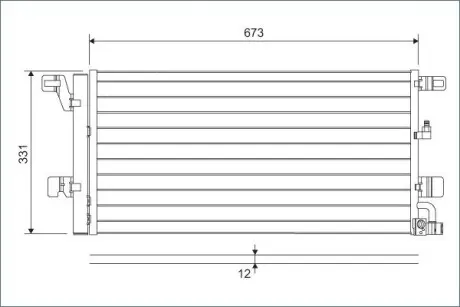 Радіатори кондиціонера Audi A4 15-/ A5 16-/A6 18-/ A7 18- Valeo 822596