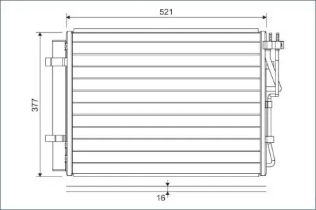 Радіатори кондиціонера Hyundai ix20/Kia Venga Valeo 822624