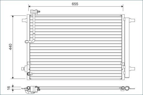 Радіатор кондиціонера Audi A8 2.0-6.3 09-18 Valeo 822633