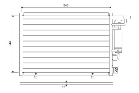 Радіатори кондиціонера Ford Fiesta/KA+, 16- Valeo 822699