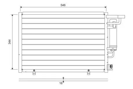 Радіатори кондиціонера Ford Fiesta/KA+, 16- Valeo 822699