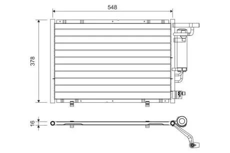 Радіатори кондиціонера Ford KA+, 16- Valeo 822730