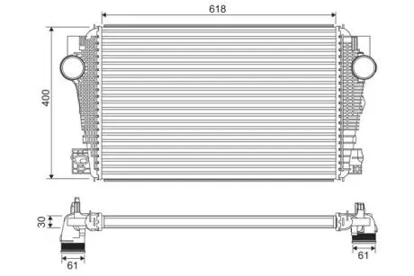 Інтеркулер VW AMAROK 2.0D 11.11-05.22 Valeo 822915