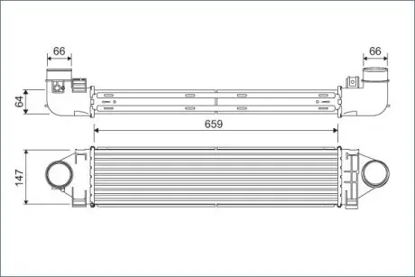 Интеркулер Valeo 822926