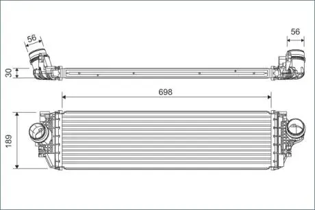 Інтеркулер FORD FOCUS IV 1.0/1.0H/1.5 01.18- Valeo 822929