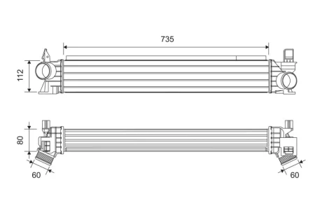 Радіатор наддуву Valeo 822945