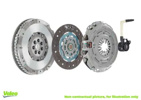 Комплект сцепления с двухмассовым маховиком и подшипником (250мм).) Valeo 837396