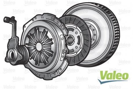 Демпфер + комплект зчеплення Ford Focus 1.6 TDCi 03-12 Valeo 845189