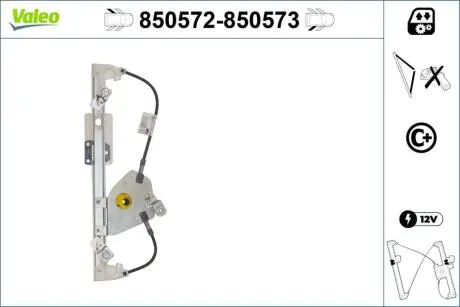 Стеклоподъемник Valeo 850572