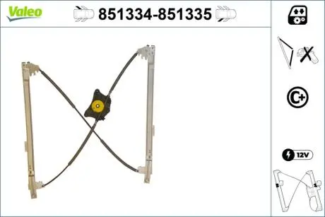 Стеклоподъемник Valeo 851334