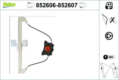 Склопідйомник Valeo 852606