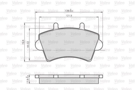 Колодки гальмівні RENAULT P. MASTER 00- Valeo 872613