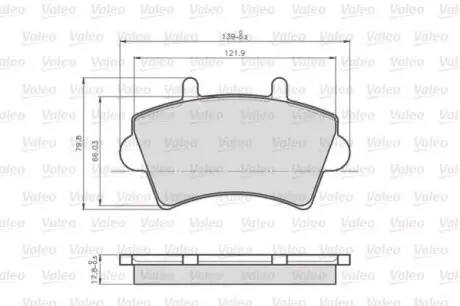 Тормозные колодки RENAULT P. MASTER 00- Valeo 872613