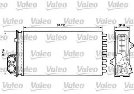 Радиатор печки Valeo 883976