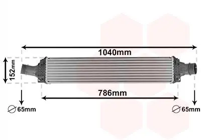 Інтеркулер AUDI A4 3.0D 15- Van Wezel 03014708