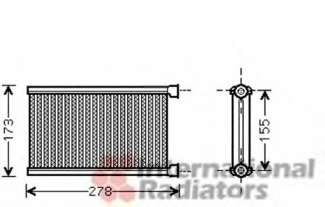 Радиатор печки Van Wezel 06006344 (фото 1)