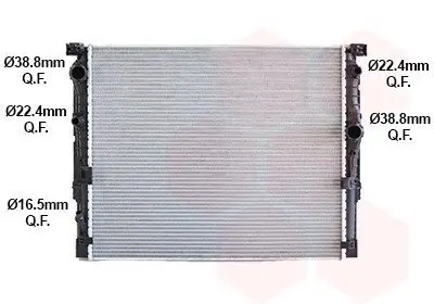 Радіатор охолодження BMW 5 G30/G31 / BMW 7 G11/G12 09/15+ Van Wezel 06012771