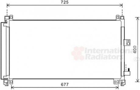 Радиатор кондиционера Citroen C5 III/C6/Peugeot 508 2.2D/3.0D 06- Van Wezel 09005273