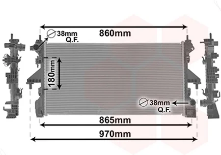 Радиатор охлаждения CITROEN JUMPER/ FIAT DUCATO/ PEUGEOT BOXER 14+ Van Wezel 09012704
