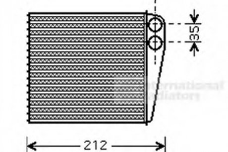 Радиатор печки Nissan MicraIII 03- Van Wezel 13006256 (фото 1)