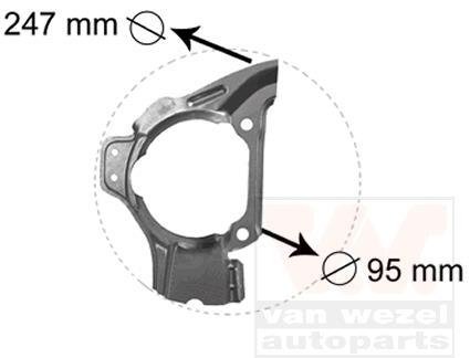 Защита тормозного диска Van Wezel 1754372