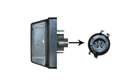 Фонарь освещения номерного знака Van Wezel 2813920