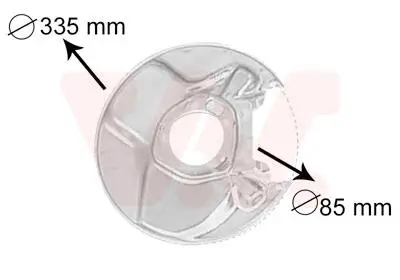 Защита тормозного диска Van Wezel 3010373