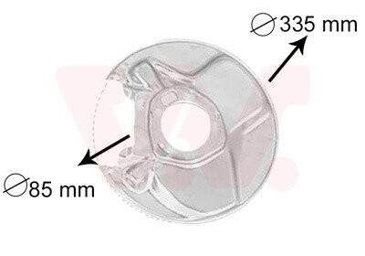 Захист гальмівного диска Van Wezel 3010374