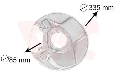 Защита тормозного диска Van Wezel 3010374