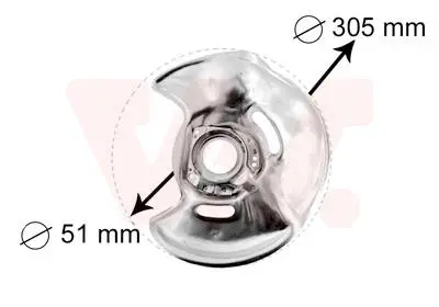 Захист гальмівного диску Van Wezel 3024371